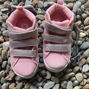Pink Disney baby gap high tops with Velcro straps